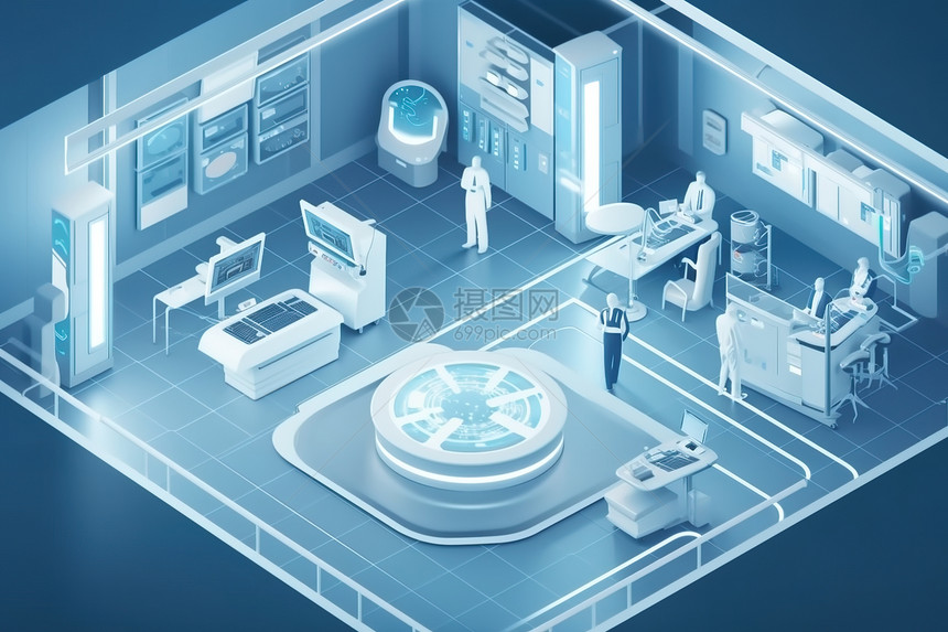 2.5D科技智能医疗保健治疗中心 智能设备引领未来健康新范式